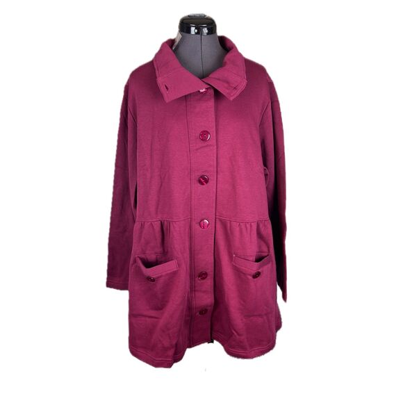 NEW Blair Burgundy Sweater Jacket - Picture 1 of 6